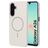 Mobiparts Slim Line Coque Samsung Galaxy A26 MagSafe Coque arrière Rigide - Off White