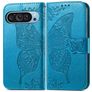 Mobigear Butterfly Housse Google Pixel 9 Etui Porte-Monnaie - Bleu