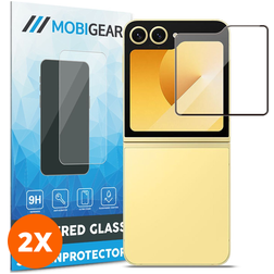 Mobigear Premium Samsung Galaxy Z Flip 5 Verre trempé Protection d'écran - Compatible coque (Lot de 2)