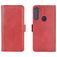 Mobigear Slim Magnet Housse Motorola One Fusion Plus Etui Porte-Monnaie - Rouge