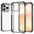 Mobigear Full Bumper Coque iPhone 14 Pro Coque arrière Rigide Anti-Chocs - Noir