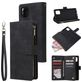 Mobigear Zipper Housse Samsung Galaxy Note 10 Lite Etui Porte-Monnaie - Noir