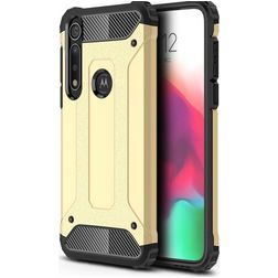 Mobigear Outdoor Coque Motorola Moto G8 Plus Coque arrière Rigide Anti-Chocs - Or