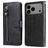 Mobigear Zipper Housse iPhone 17 Pro Max Etui Porte-Monnaie - Noir