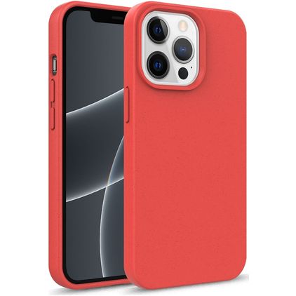 Mobigear Bio Coque iPhone 14 Pro Max Coque arrière en Eco-Friendly - Rouge