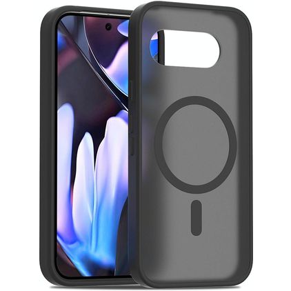 Mobigear Shockproof Coque Google Pixel 9a MagSafe Coque arrière Rigide - Noir