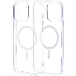 Mobiparts Hardcover Coque Transparente iPhone 16 Pro Max MagSafe Coque arrière Rigide - Transparent