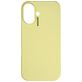 Nudient Base Coque iPhone 16 Plus Coque arrière en Silicone - Pale Yellow