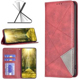 Mobigear Rhombus Slim Housse Motorola Edge 40 Etui - Rouge