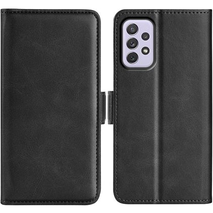 Mobigear Slim Magnet Housse Samsung Galaxy A73 Etui Porte-Monnaie - Noir