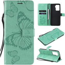 Mobigear Butterfly Housse OPPO A94 5G Etui Porte-Monnaie - Turquoise