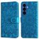 Mobigear Sunflower Samsung Galaxy S26 Plus Étui Portefeuille - Bleu