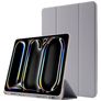 Mobigear Tri-Fold Gel Coque iPad Pro 11 Pouces (2025) Etui en TPU,Similicuir + Porte-crayon - Gris