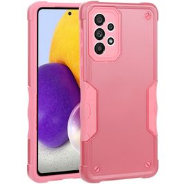 Mobigear Non-slip Armor Coque Samsung Galaxy A73 Coque arrière Rigide Anti-Chocs - Rose