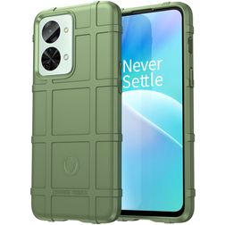 Mobigear Rugged Shield Coque OnePlus Nord 2T 5G Coque arrière en TPU Souple Anti-Chocs - Vert