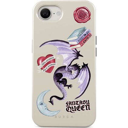 Burga Tough Coque iPhone 16e Coque arrière Rigide Anti-Chocs - Plot Twister