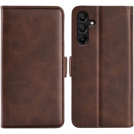 Mobigear Slim Magnet Housse Samsung Galaxy M15 Etui Porte-Monnaie - Marron