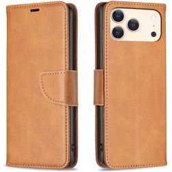 Mobigear Excellent Housse iPhone 17 Pro Max Etui Porte-Monnaie - Cognac