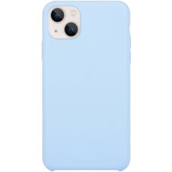 Mobigear Rubber Touch Coque iPhone 15 Coque arrière en Silicone - Bleu