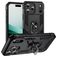 Mobigear Armor Ring Coque iPhone 17 Pro Coque arrière Rigide Anti-Chocs avec Anneau-Support - Noir