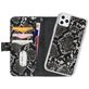 Mobilize Magnet Zipper Housse iPhone 12 Pro Max Etui avec Coque Détachable Porte-Monnaie - Noir
