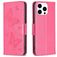 Mobigear Butterfly Housse iPhone 16 Pro Etui Porte-Monnaie - Rouge