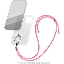 My Style Lanyard - Cordon de téléphone universel ajustable - Rose