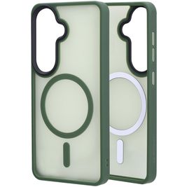 Mobiparts Hardcover Coque Samsung Galaxy S26 MagSafe Coque arrière Rigide - Satin Green