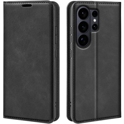 Mobigear Retro Slim Housse Samsung Galaxy S26 Ultra Etui Porte-Monnaie - Noir