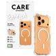 CARE by PanzerGlass Fashionable Coque Transparente iPhone 17 Pro MagSafe Coque arrière en Silicone - Transparent
