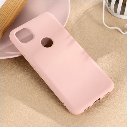 Mobigear Rubber Touch Google Pixel 4a Silicone Coque arrière - Rose