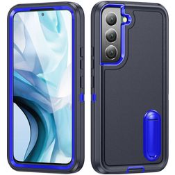 Mobigear Rugged Stand Coque Samsung Galaxy S23 Coque arrière Rigide Anti-Chocs avec Support Amovible - Dark Blue