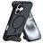 Mobiparts Hardcover Coque iPhone 16 MagSafe Coque arrière Rigide avec Support Amovible - Satin Black