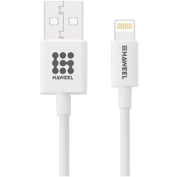 Haweel - Câble USB-A vers Apple Lightning MFI 1 mètre - Blanc