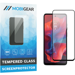 Mobigear Premium Motorola Moto G04 Verre trempé Protection d'écran - Compatible Coque - Noir