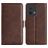 Mobigear Slim Magnet Housse OPPO Reno 8 5G Etui Porte-Monnaie - Marron