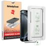 GrizzlyCoat AlignPro iPhone 16 Pro Verre trempé Protection d'écran - Compatible Coque + Cadre d'installation - Noir