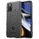 Mobigear Rugged Shield POCO X4 Pro 5G TPU souple Coque arrière Antichoc - Noir