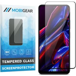 Mobigear Premium POCO X5 Verre trempé Protection d'écran - Compatible Coque - Noir