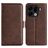 Mobigear Slim Magnet Housse OPPO Find X9 Pro Etui Porte-Monnaie - Marron