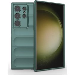 Mobigear Bumpy Coque Samsung Galaxy S24 Ultra Coque arrière en TPU Souple - Vert