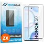 Mobigear Premium HONOR 50 Verre trempé Protection d'écran - Compatible Coque - Noir (Lot de 2)