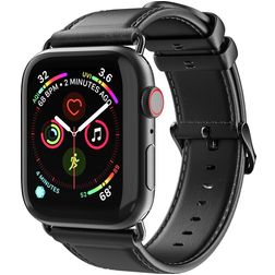 Dux Ducis Business Bracelet Cuir Apple Watch Fermeture boucle ardillon - 49/46/45/44 mm - Noir
