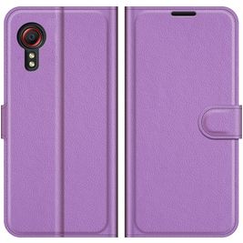 Mobigear Classic Housse Samsung Galaxy Xcover 5 Etui Porte-Monnaie - Violet