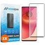 Mobigear Premium Motorola Edge 50 Fusion Verre trempé Protection d'écran - Compatible Coque - Noir (Lot de 3)
