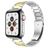 Mobigear Lissabon Bracelet Acier Apple Watch Fermeture boucle déployante - 49/46/45/44 mm - Or / Argent