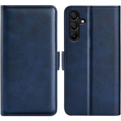 Mobigear Slim Magnet Samsung Galaxy M15 Étui Portefeuille - Bleu foncé