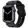 Mobigear Explorer Bracelet Silicone Apple Watch Fermeture boucle ardillon - 49/46/45/44 mm - Noir