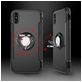 Mobigear Armor Ring Coque iPhone XS Coque arrière Rigide Anti-Chocs avec Anneau-Support - Rose doré