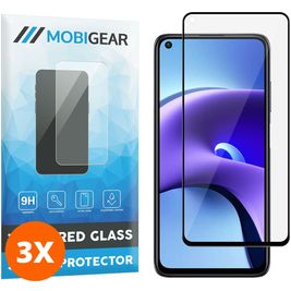 Mobigear Premium Xiaomi Redmi Note 9T Verre trempé Protection d'écran - Compatible Coque - Noir (Lot de 3)